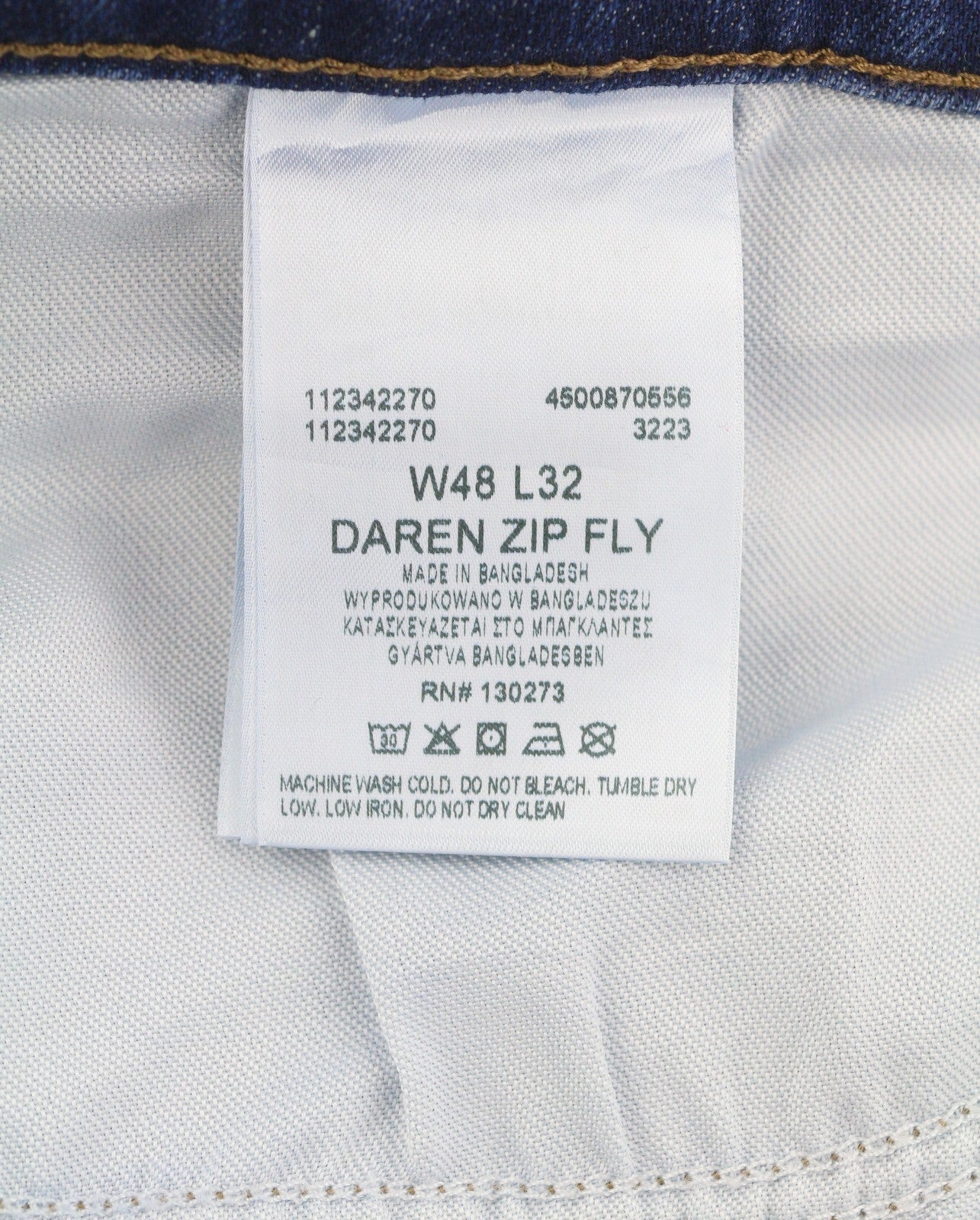 Męskie dżinsy Lee Daren Zip Fly i niebieskie wąsy, wyblakły, regularny, prosty krój