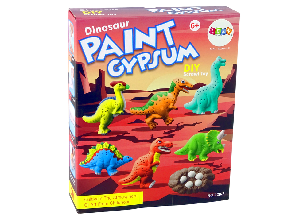 Diy Plaster Casting Kit Painting Paint Dinosaurs