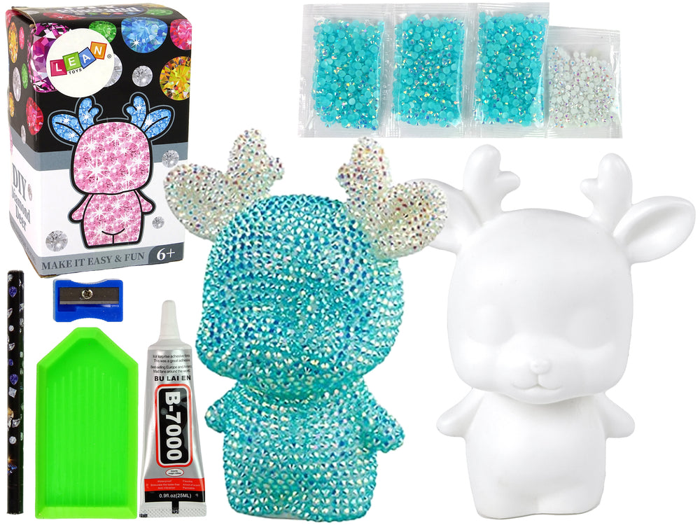 Creative Reindeer Kit Diy Diamonds Crystals Blue