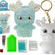 Diy Diamond Reindeer Diy Crystals 3d Keyring Set Blue