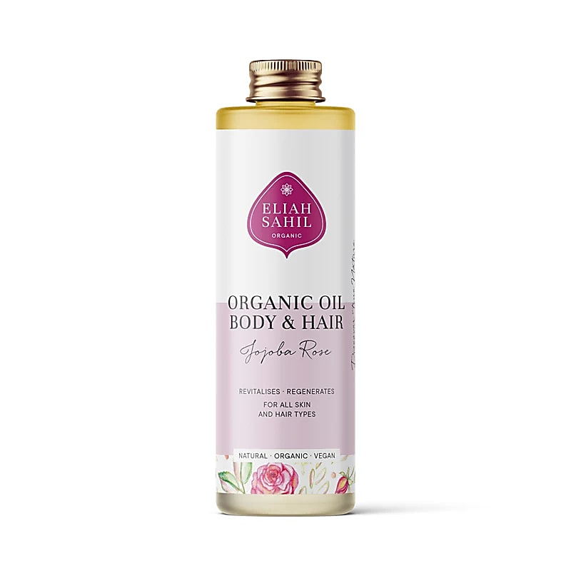 Organiczny olejek do ciała i włosów Jojoba Rose Eliah Sahil - 100 ml
