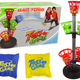 Family Skill Game Throwing At The Target Basket Points Bags