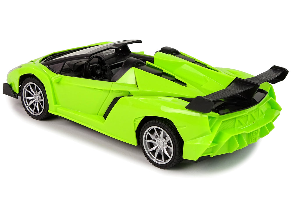 Remote Controlled Sports Car R/c 1:18 Green