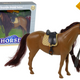 Brown Mane Combing Horse Figurine