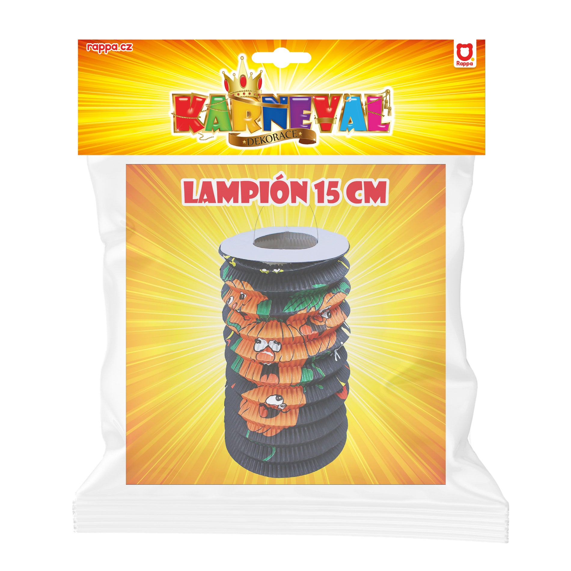 Lantern Halloween Cheerful Pumpkin 15 Cm