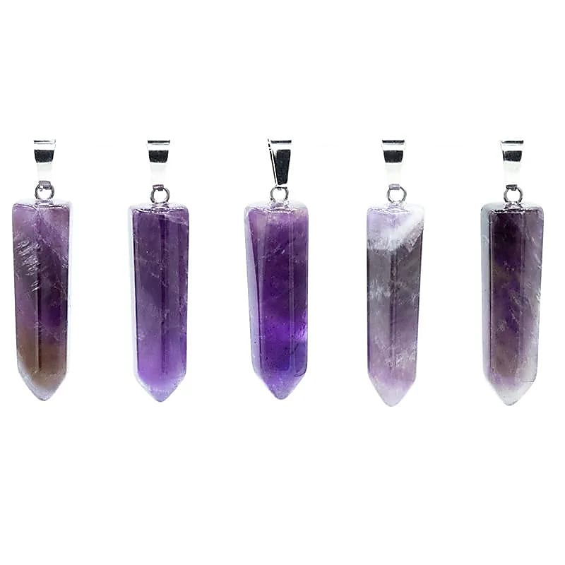 Anhänger Amethyst Facettenschliff, Packung mit 5 Stück