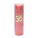 Candle Stearin Ohm Red Unscented - 21x6.5 Cm