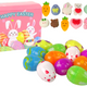 Easter Eggs Squishy Rabbit Toy Pack 12 Pieces