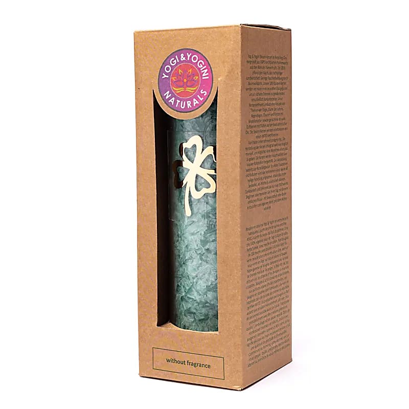 Candle Stearin 4leaf Clover Green Unscented - 21x6.5 Cm