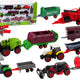 Set Of Agricultural Vehicles Tractor 12 Pieces Metal