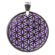 Висулка Flower of Life Purple --пакет от 3 бр. - 3,8 см