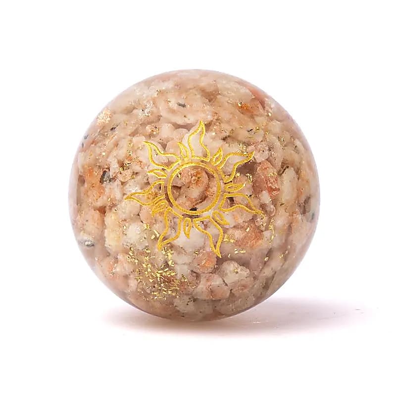 Orgonitowy Kamień Słoneczny Ze Słońcem - ±5,5cm