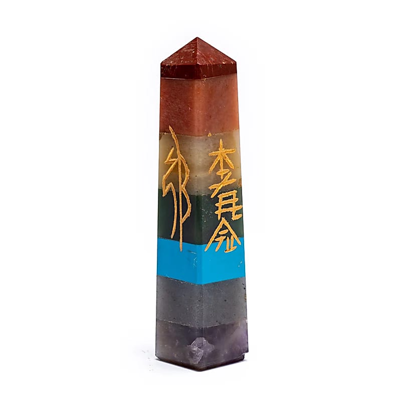 Chakra-Reiki-Obelisk – 7,5–10 cm