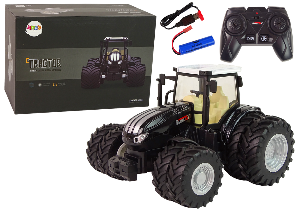 Remote Controlled Tractor R/c Black 2.4g Metal