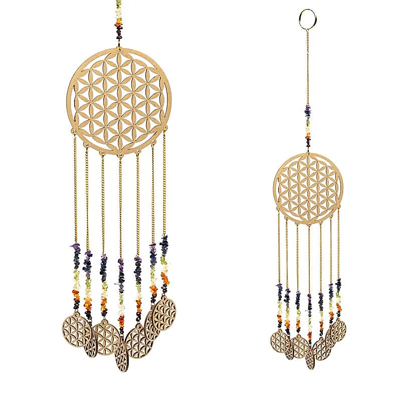 Feng Shui Decoratie Bloem Des Levens --set van 2 stuks - ±46x10,5 Cm