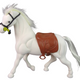 White Saddle Horse Farm Figurine