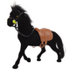 Velvet Horse Figurine Black
