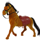 Velvet Bronze Horse Figurine