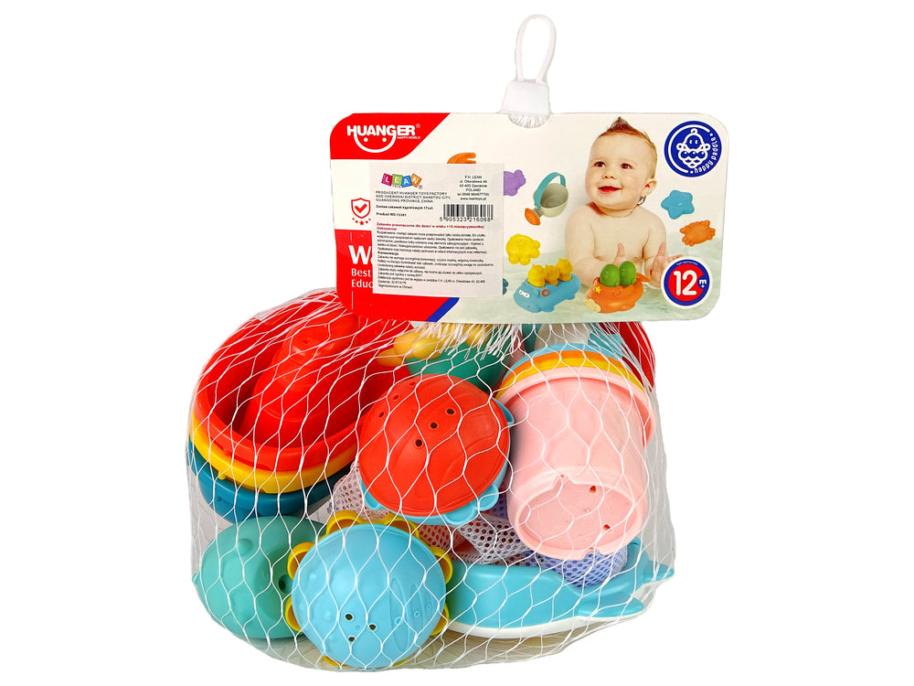 Water Animals Rubber Mesh Bathing Set Sea Creatures 17 Pieces