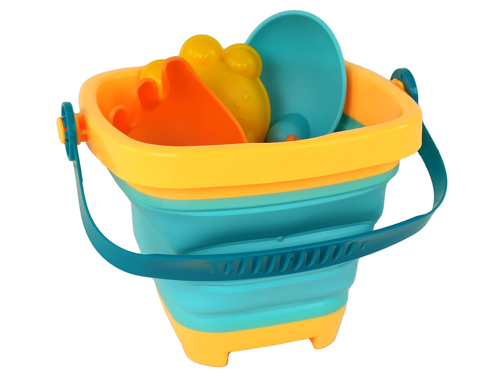 Sand Toy Set Folding Bucket 5 Pcs