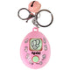 Rock Paper Scissors Game Keychain Pink