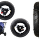 Plastic Wheel With Rubber Tire (inflatable) Pro 700 Front