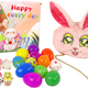 Fidget Toys Juego de huevos de Pascua Bolsa Conejo