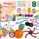 Easter Fidget Toys Pop It Squishy Anti-stress 41 Piece Toy Set.
