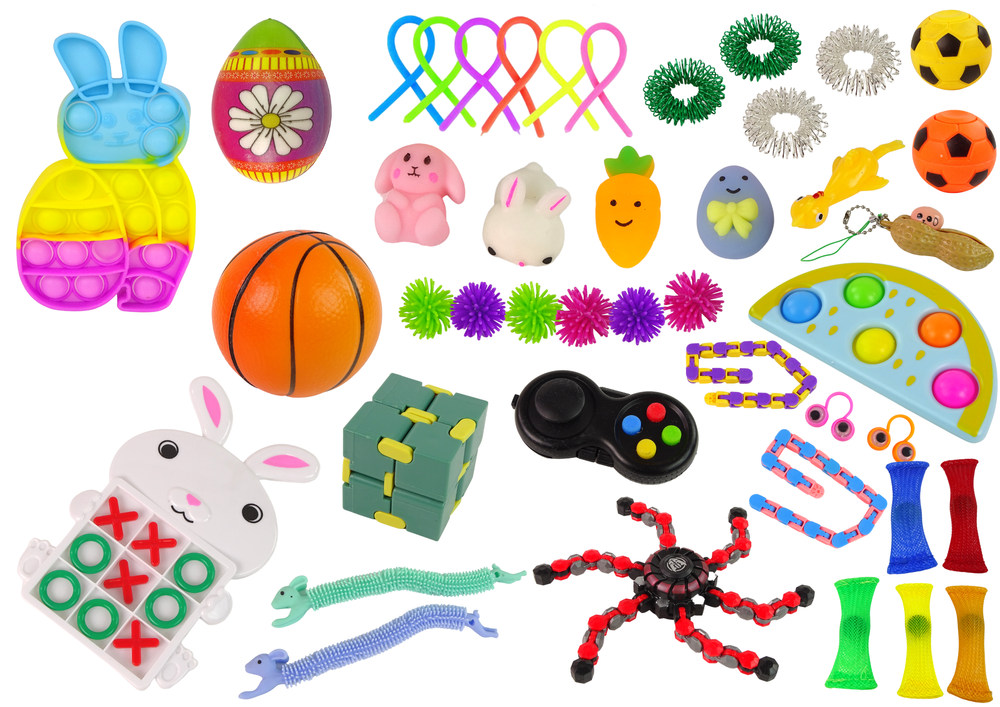 Easter Fidget Toys Pop It Squishy Anti-stress Set di giocattoli da 41 pezzi.