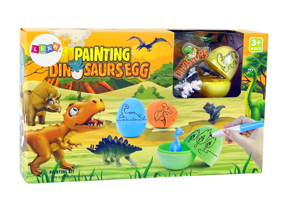 Diy Egg Painting Dinosaurs Kit