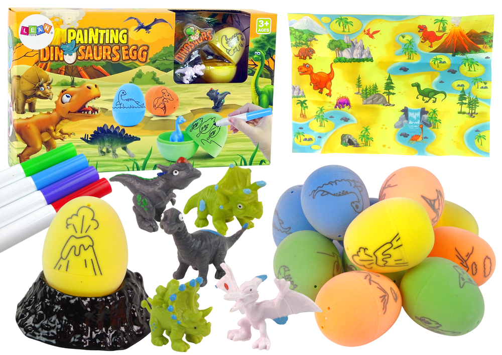 Diy Egg Painting Dinosaurs Kit