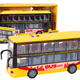Double Decker Bus 1:16 Lights Sounds Friction Drive Yellow