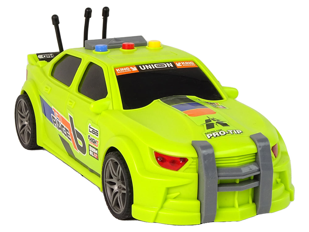 Sports Car Racing Lights Sounds Green 1:16