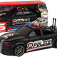 Sports Car Opening Trunk Police Lights Sounds Black 1:16
