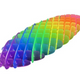 Rainbow Fidget Toy Transparent Anti-stress Colorful Flexible 12cm