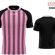 Sport-T-Shirt Givova Rugby Pink-Schwarz Pink