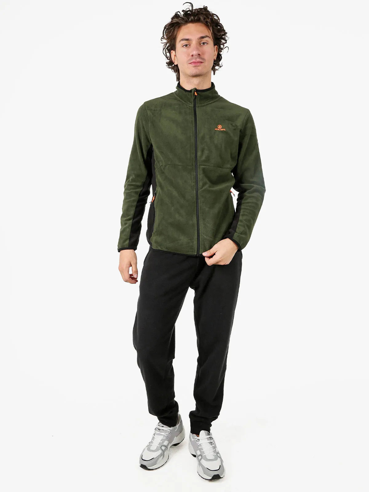 Hanorac fleece pentru bărbați Athl. Dpt Madison A12100 Verde