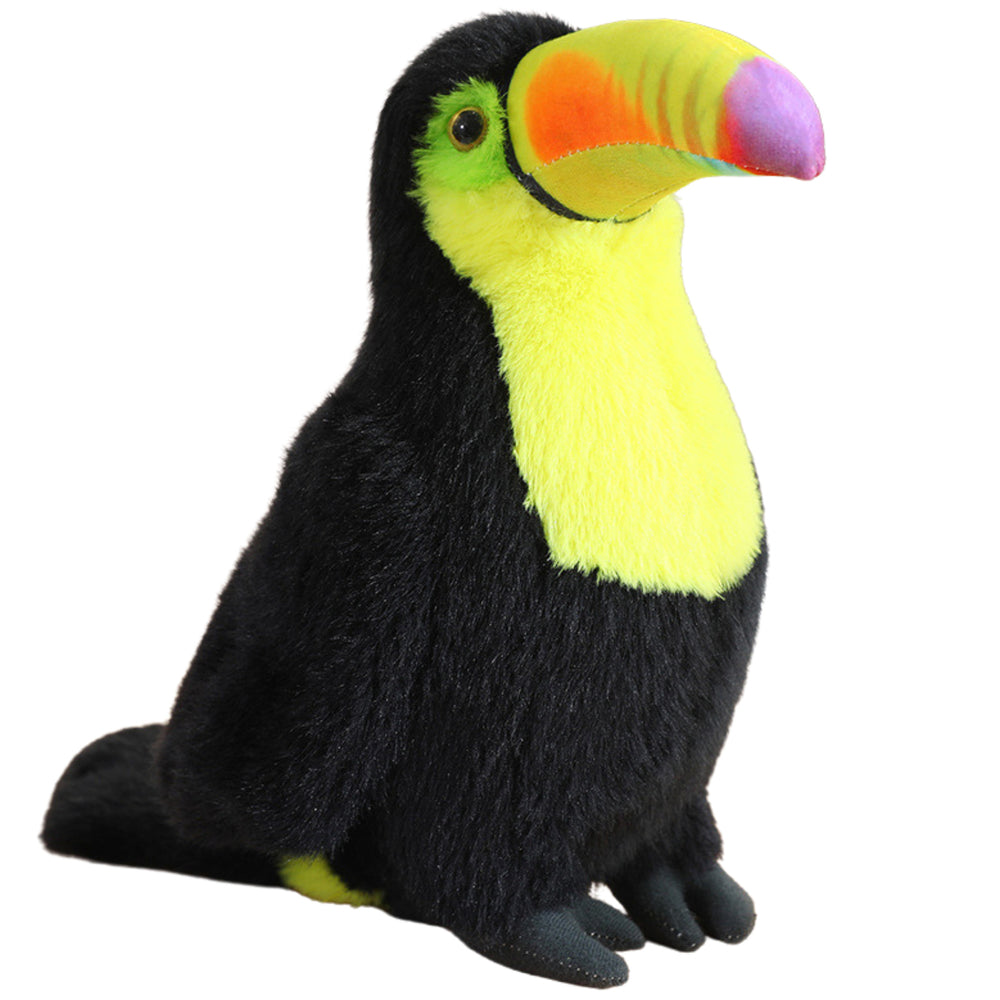 Plush Toucan Bird Plush Toy Mascot Cuddly Toy Yellow 20cm
