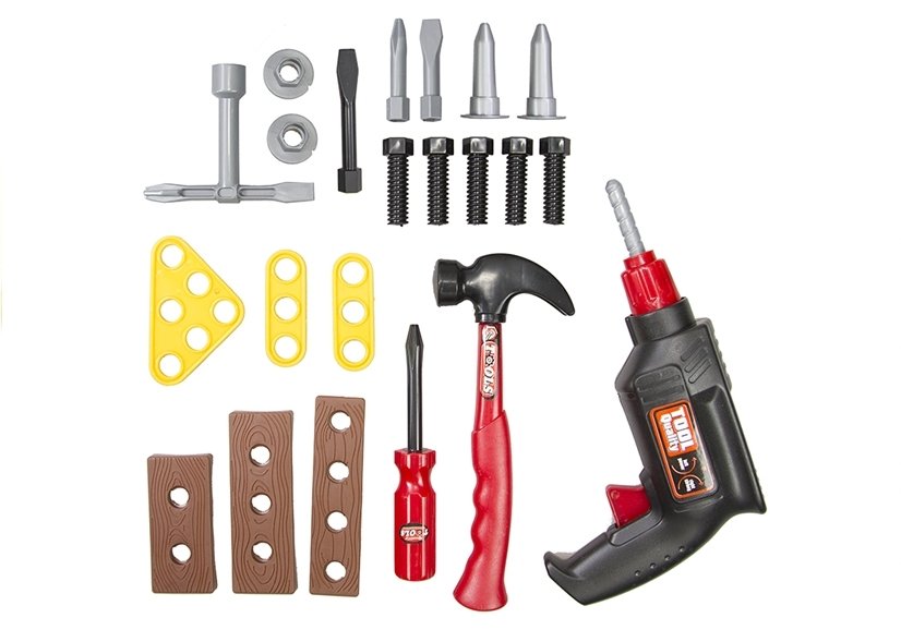 Big 22 Pcs Tool Set Kit Diy Mechanic In A Suitcase Creative Construction Toy