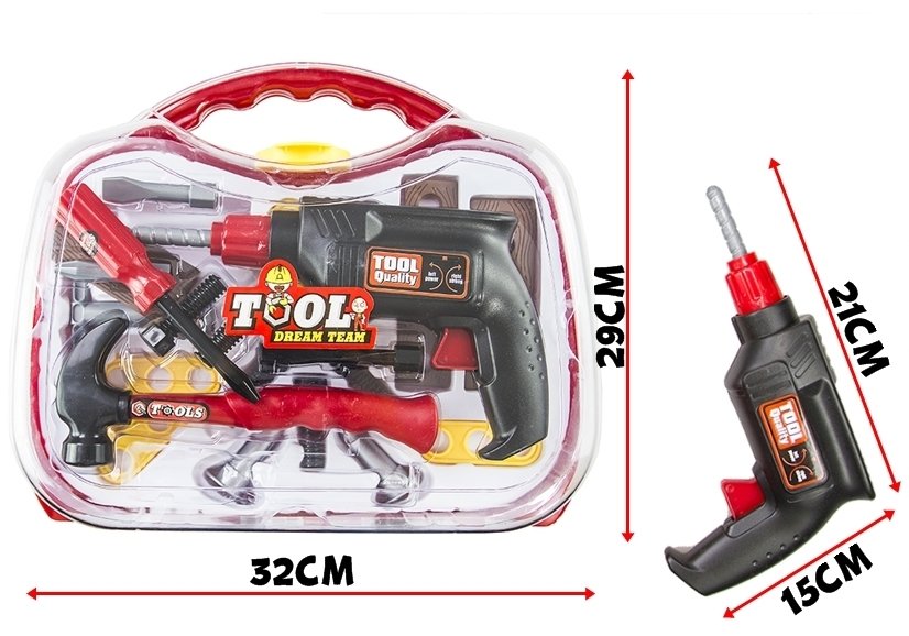 Big 22 Pcs Tool Set Kit Diy Mechanic In A Suitcase Creative Construction Toy