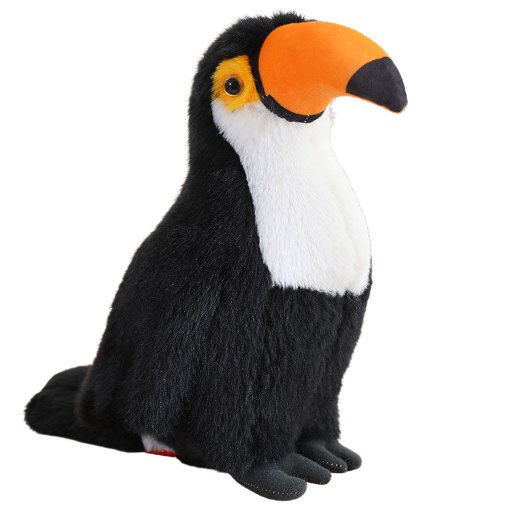 Plush Toucan Bird Plush Toy Mascot Cuddly Toy White 30cm