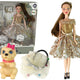Doll For Children Emily With Dog Long Hair