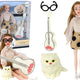 Children's Doll Emily With Guitar Glasses Long Blonde Hair Kitten