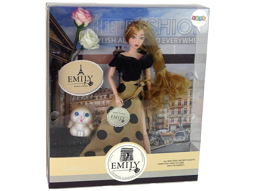 Emily Doll With Rose Cat Long Hair