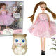 Baby Doll Emily Pigtails Cat Flowers