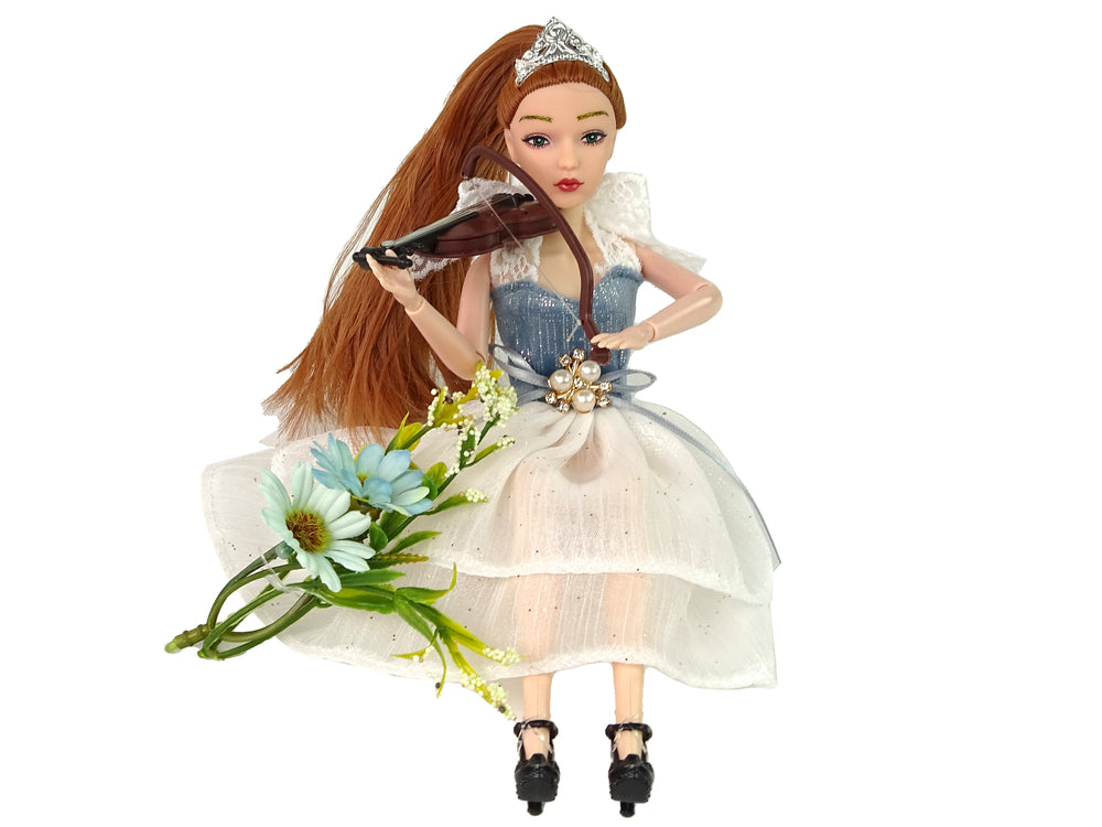 Baby Doll Emily Violin Flowers
