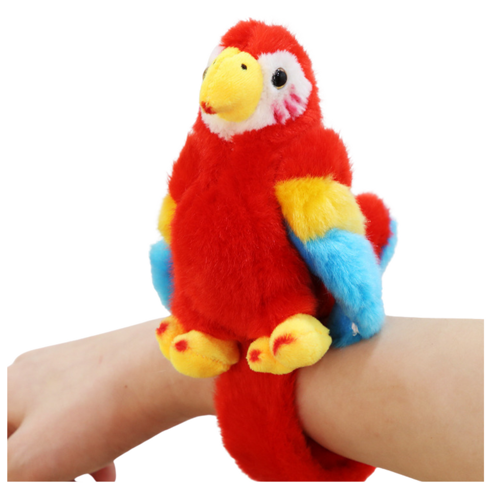 Plush Mascot Parrot Wristband Bracelet Hand Red