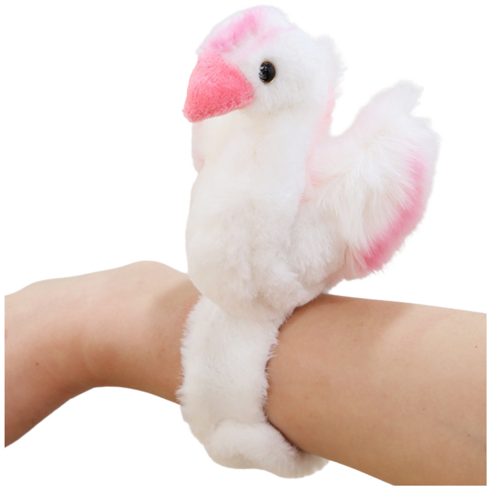 Plush Swan Mascot Wristband Bracelet Hand White