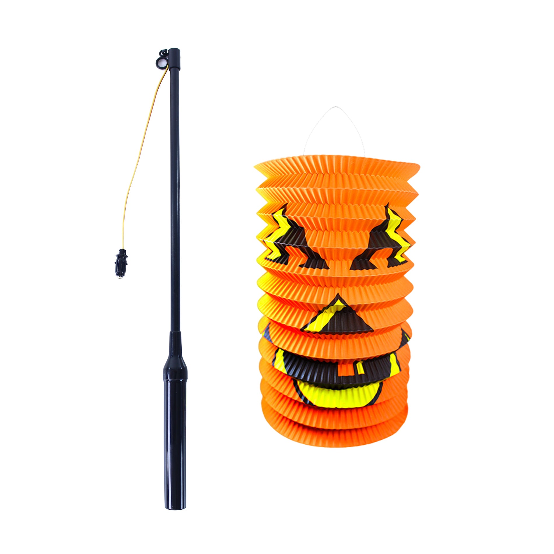Lucerna Halloween 15 cm s tyčí 40 cm
