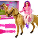 Doll Rider With Brown Pony Figures.